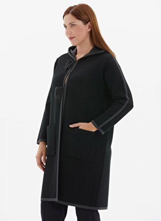 Selen Siyah Kadın Hırka 25KSL4181