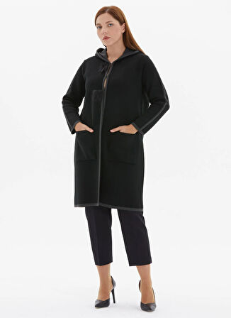 Selen Siyah Kadın Hırka 25KSL4181