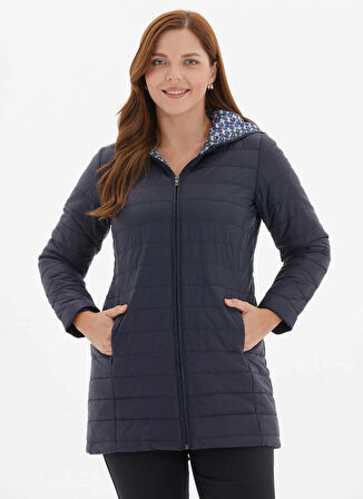 Selen Lacivert Kadın Mont 25KSL6167