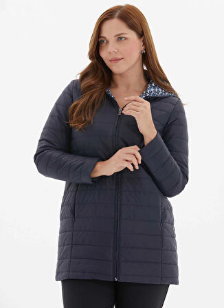 Selen Lacivert Kadın Mont 25KSL6167