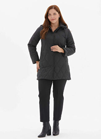 Selen Siyah Kadın Mont 25KSL6168