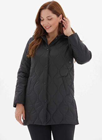 Selen Siyah Kadın Mont 25KSL6168