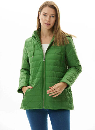 Selen Yeşil Kadın Mont 25KSL6169