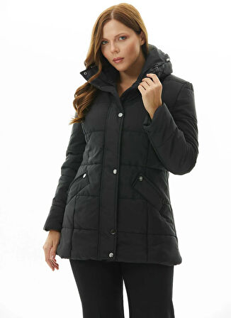Selen Siyah Kadın Mont 25KSL6170