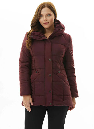 Selen Bordo Kadın Mont 25KSL6170