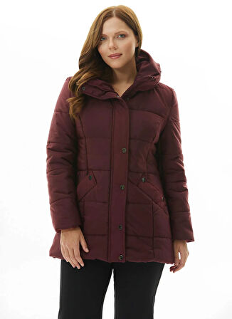 Selen Bordo Kadın Mont 25KSL6170