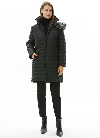 Selen Siyah Kadın Mont 25KSL6172