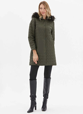 Selen Yeşil Kadın Mont 25KSL6172