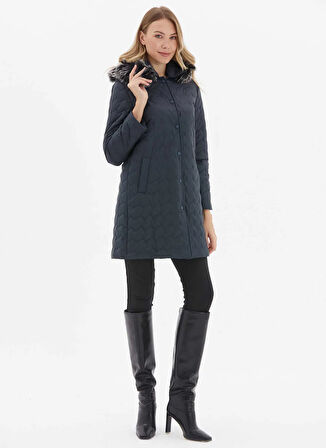 Selen Lacivert Kadın Mont 25KSL6172