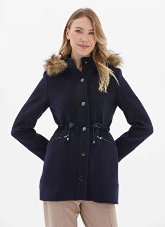 Selen Lacivert Kadın Kaban 25KSL9536