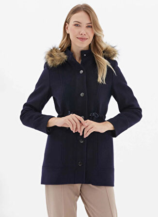 Selen Lacivert Kadın Kaban 25KSL9536