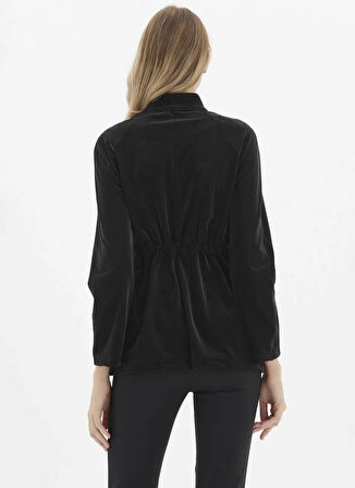 Selen Siyah Kadın Trençkot 25KSL9542