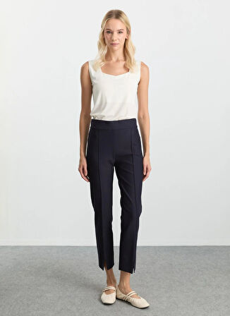 Selen Normal Bel Standart Lacivert Kadın Pantolon 25KSL5505