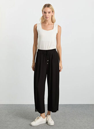 Selen Normal Bel Standart Siyah Kadın Pantolon 25KSL5506