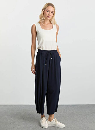 Selen Normal Bel Standart Lacivert Kadın Pantolon 25KSL5506