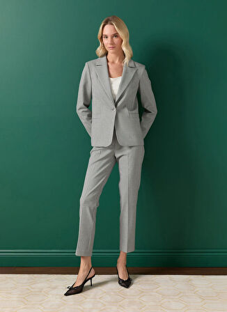 Selen Standart Antrasit Kadın Ceket 25KSL1564