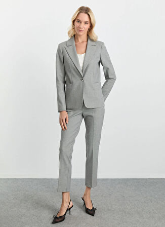 Selen Standart Antrasit Kadın Ceket 25KSL1564