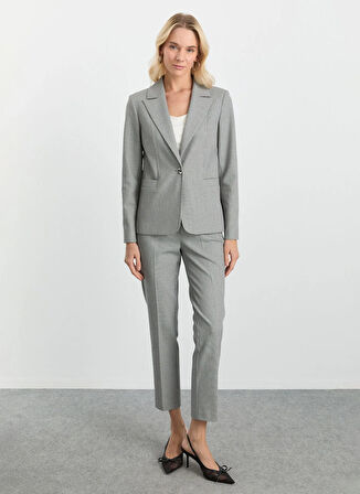 Selen Standart Antrasit Kadın Ceket 25KSL1564