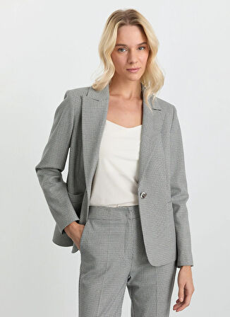 Selen Standart Antrasit Kadın Ceket 25KSL1564