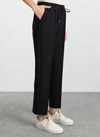 Selen Normal Bel Standart Siyah Kadın Pantolon 25KSL5504