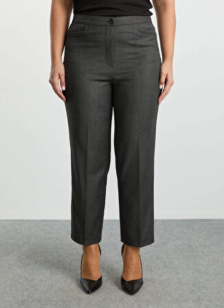 Selen Normal Bel Normal Antrasit Kadın Pantolon 25KSL5508