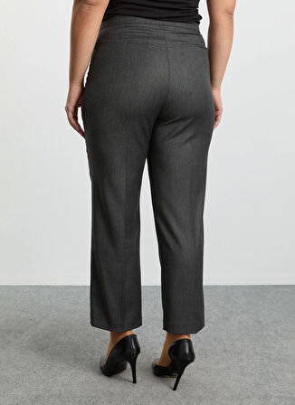 Selen Normal Bel Normal Antrasit Kadın Pantolon 25KSL5508