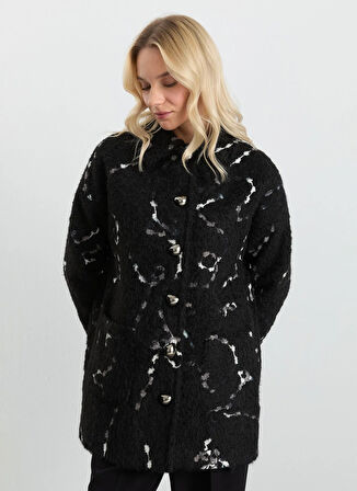 Selen Siyah Kadın Kaban 25KSL9560