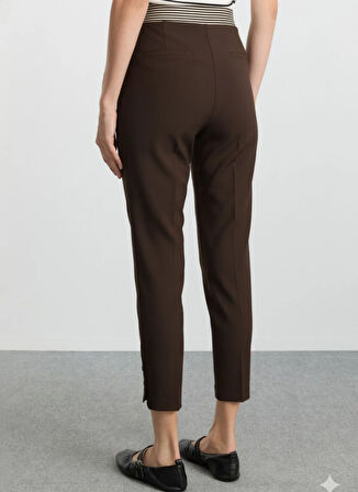 Selen Normal Bel Standart Kahve Kadın Pantolon 25KSL5462