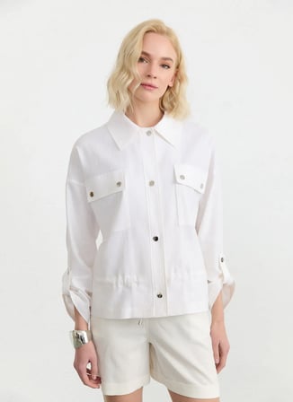 Selen Beyaz Kadın Ceket 26YSL1583