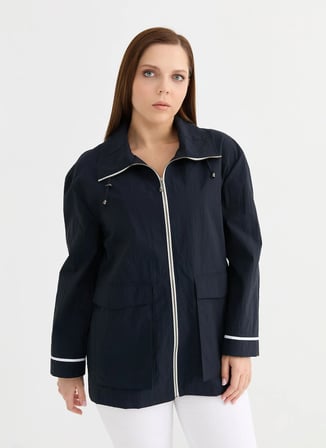 Selen Lacivert Kadın Trençkot 26YSL9579