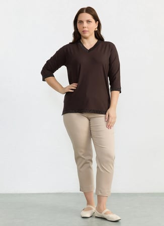 Selen Kahve Kadın Bluz 26YSL8342