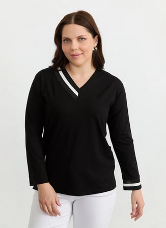 Selen Siyah Kadın Bluz 26YSL8341