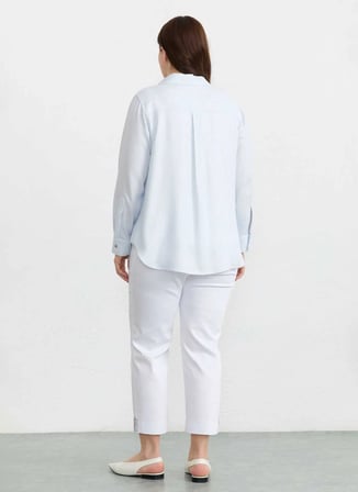Selen Mavi Kadın Çizgili Bluz 26YSL8380