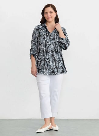 Selen Siyah Kadın Emprime Bluz 26YSL8377
