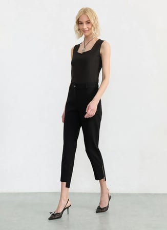 Selen Siyah Kadın Pantolon 26YSL5574
