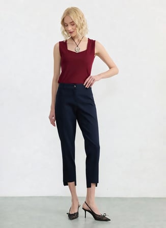 Selen Lacivert Kadın Pantolon 26YSL5574