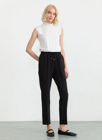 Selen Siyah Kadın Pantolon 26YSL5592