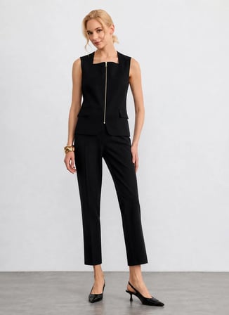 Selen Siyah Kadın Pantolon 26YSL5601