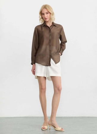 Selen Kahverengi Kadın Bluz 26YSL8435