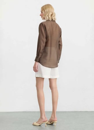 Selen Kahverengi Kadın Bluz 26YSL8435