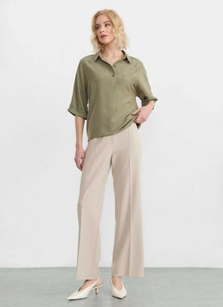 Selen Haki Kadın Bluz 26YSL8436