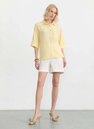 Selen Sarı Kadın Bluz 26YSL8436