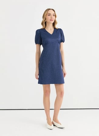 İndigo Kadın %100 Pamuk Standart Elbise 26YSL7801