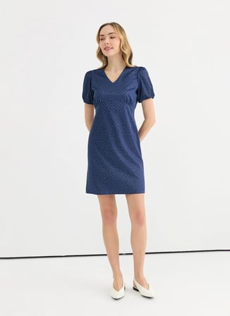 İndigo Kadın %100 Pamuk Standart Elbise 26YSL7801