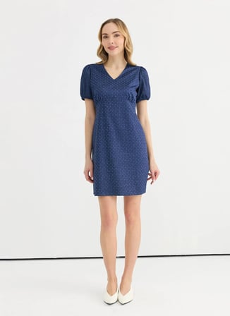 İndigo Kadın %100 Pamuk Standart Elbise 26YSL7801