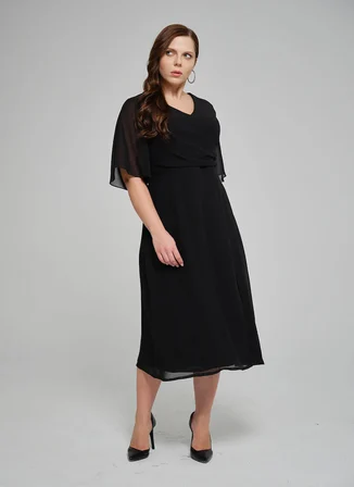 Selen Siyah Kadın Elbise 26YSL7809