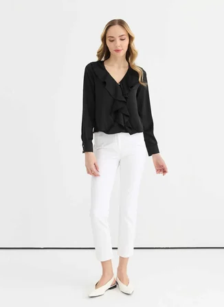 Selen Siyah Kadın Bluz 26YSL8408