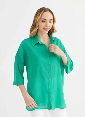 Selen Yeşil Kadın Bluz 26YSL8418