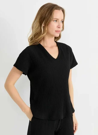 Selen Siyah Kadın Bluz 26YSL8431