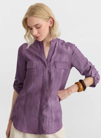 Yeşil Kadın Rayon Karışımlı Bluz 26YSL8472